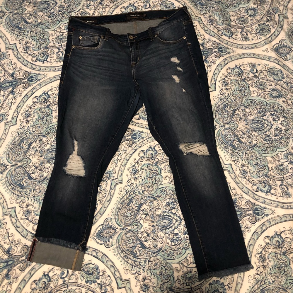 Premium Distressed Ankle/Capri - Torrid Size 14